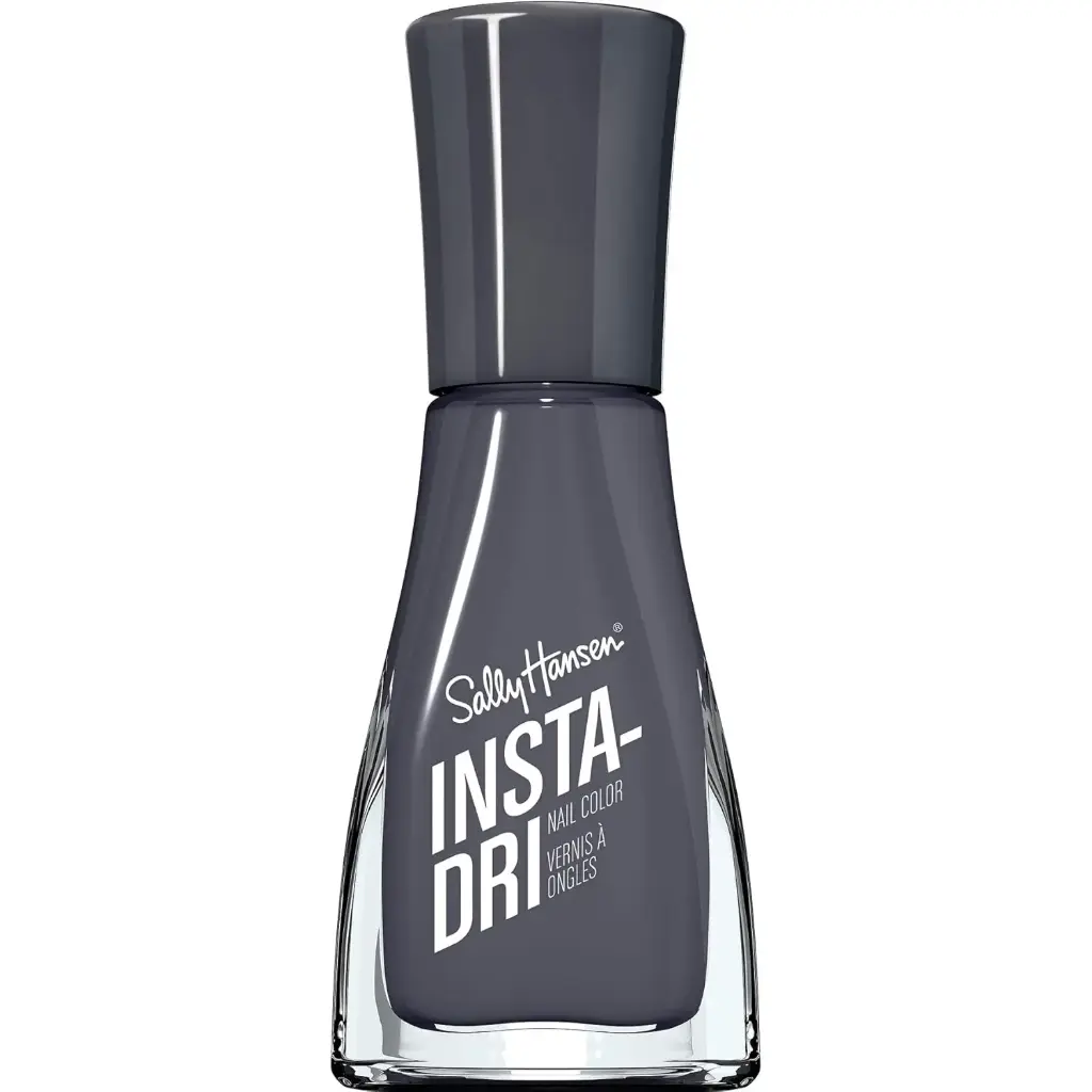 Sally Hansen Insta-Dri, Grease Lightening, Quick Dry, Long Lasting, Opaque, Shiny Black Nail Polish