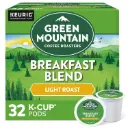 Green Mountain Coffee Roasters Breakfast Blend, Light Roast Coffee, 32 Count