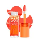 NYX PROFESSIONAL MAKEUP Duck Plump High Pigment Plumping Lip Gloss with Spicy Ginger, Vegan Lip Makeup - Peach Out (Vibrant Peach)