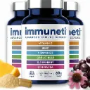 Immuneti Advanced Immune Support – Doctor Formulated 6-in-1 Daily Immunity Supplement – Made in USA – with Vitamin C, D3, Zinc, Elderberry, Garlic & Echinacea - Vital Nutrients & Antioxidants (3)